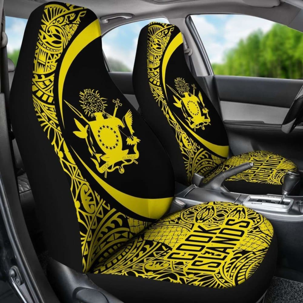 Cook Islands Polynesian Car Seat Cover Circle Style Amazing