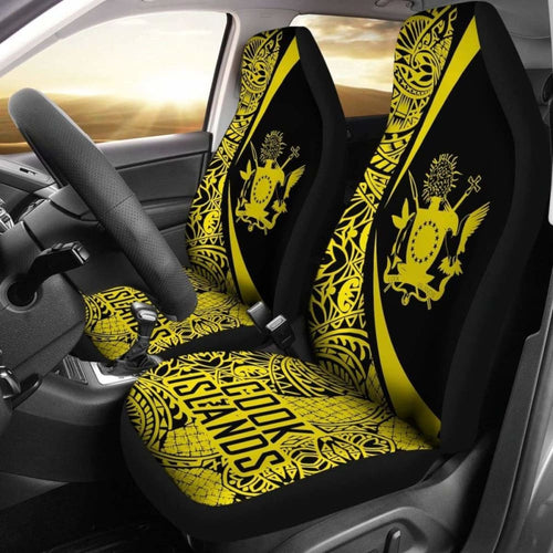 Cook Islands Polynesian Car Seat Cover Circle Style Amazing