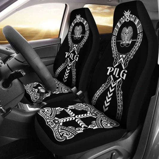 Papua New Guinea Car Seat Covers Polynesian Tribal