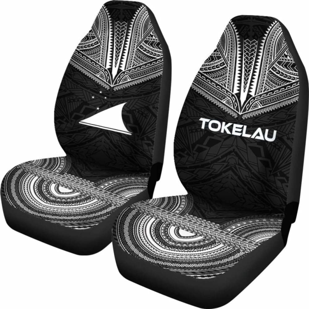 Tokelau Polynesian Chief Car Seat Cover Black Version