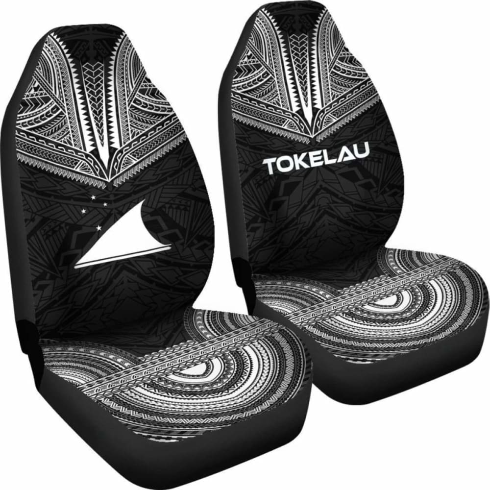 Tokelau Polynesian Chief Car Seat Cover Black Version