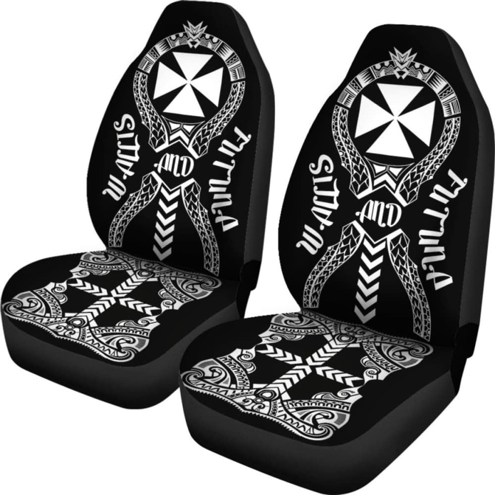 Wallis And Futuna Car Seat Covers Polynesian Tribal