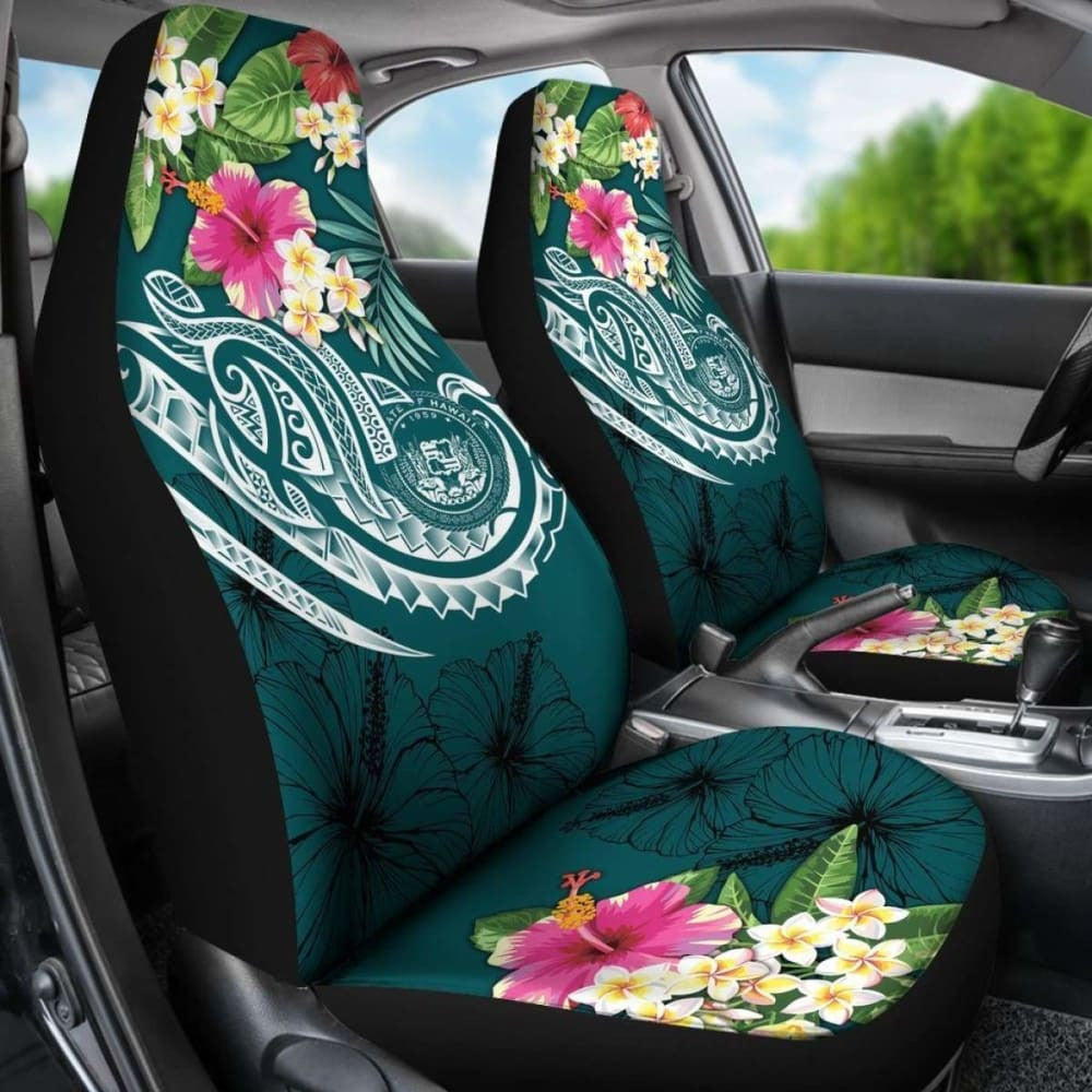 Polynesian Hawaii Car Seat Covers - Summer Plumeria -