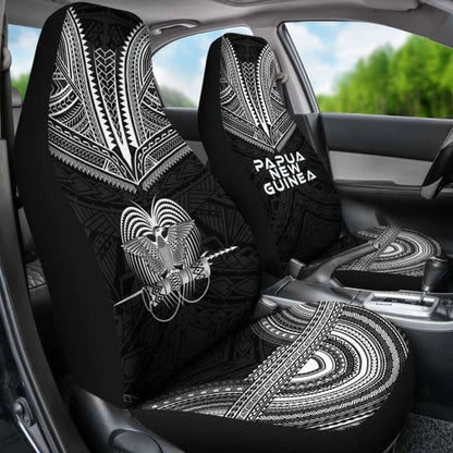 Papua New Guinea Polynesian Chief Car Seat Cover Black Version