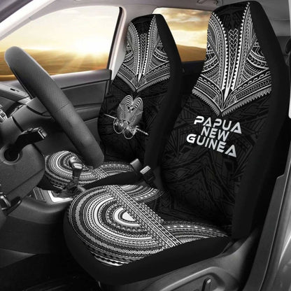 Papua New Guinea Polynesian Chief Car Seat Cover Black Version