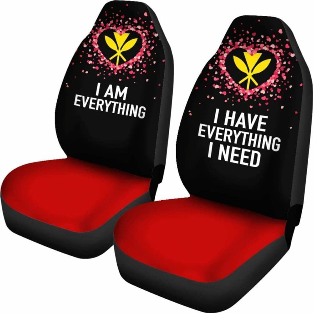 (Hawaiian) Kanaka Maoli Car Seat Covers Couple Valentine Everthing I Need