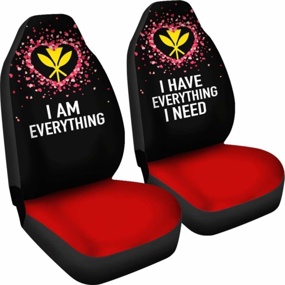 (Hawaiian) Kanaka Maoli Car Seat Covers Couple Valentine Everthing I Need