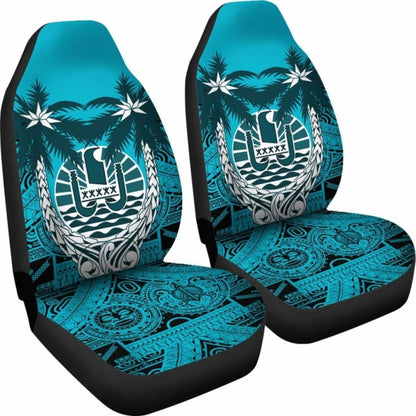Tahiti Polynesian Coconut Car Seat Covers Blue Version Amazing