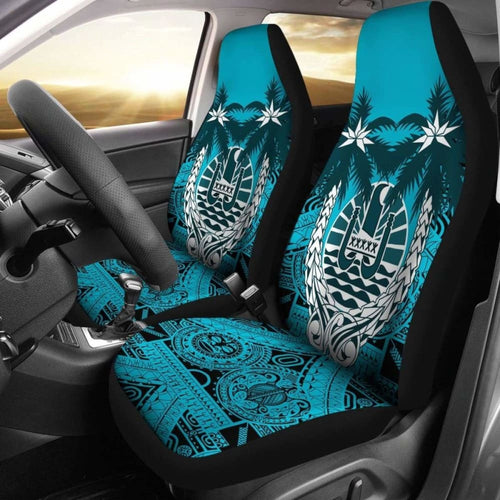 Tahiti Polynesian Coconut Car Seat Covers Blue Version Amazing