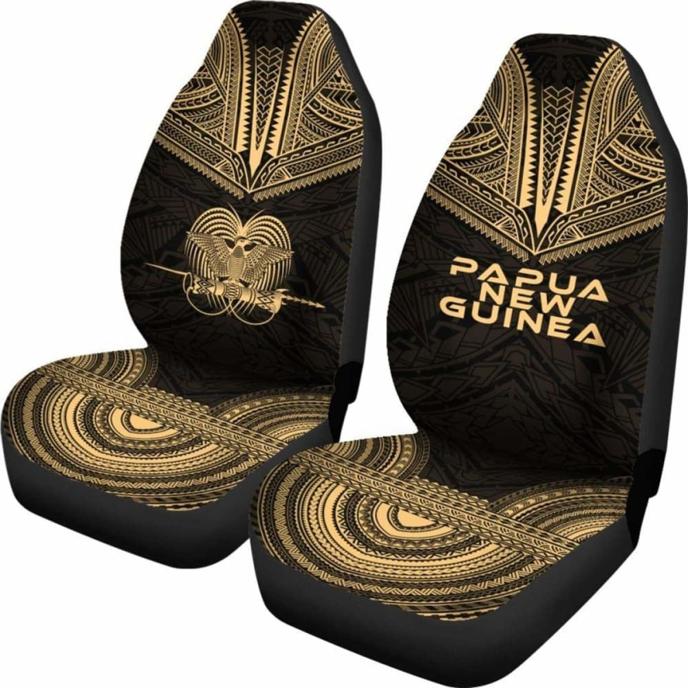 Papua New Guinea Polynesian Chief Car Seat Cover Gold Version
