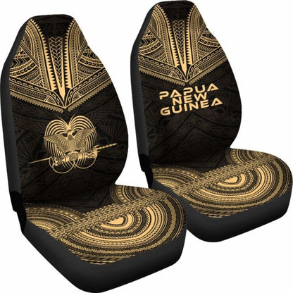 Papua New Guinea Polynesian Chief Car Seat Cover Gold Version