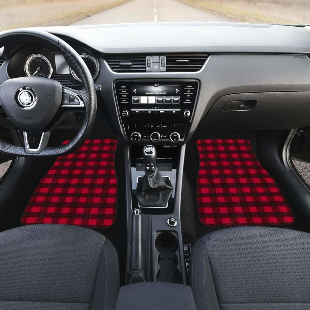 Car Floor Mats - Plaid