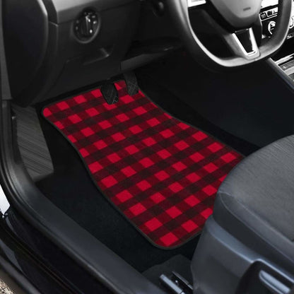 Car Floor Mats - Plaid