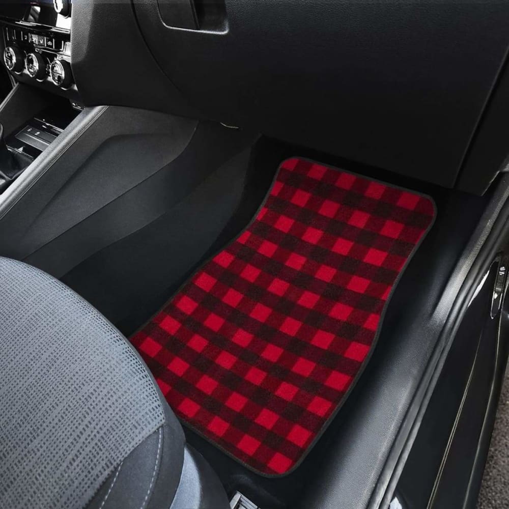 Car Floor Mats - Plaid