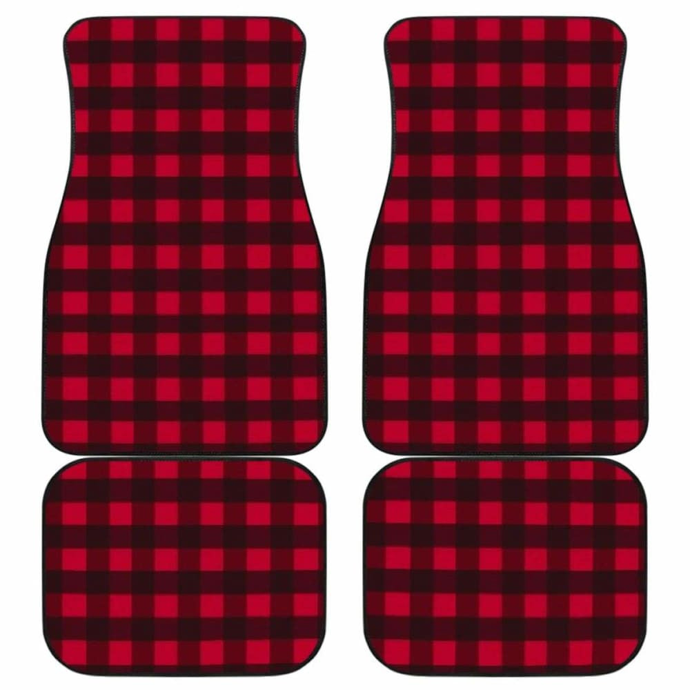 Car Floor Mats - Plaid
