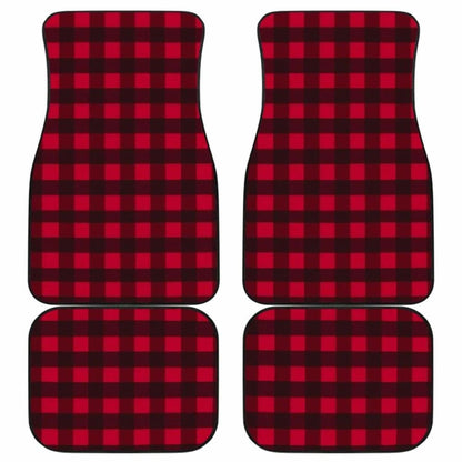 Car Floor Mats - Plaid