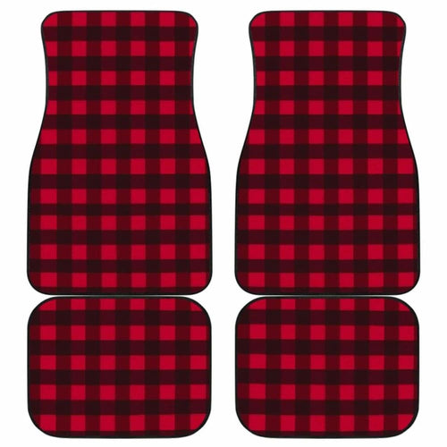 Car Floor Mats - Plaid