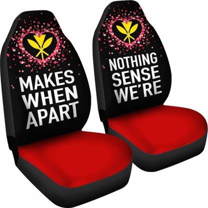 (Hawaiian) Kanaka Maoli Car Seat Covers Couple Valentine Nothing Make Sense
