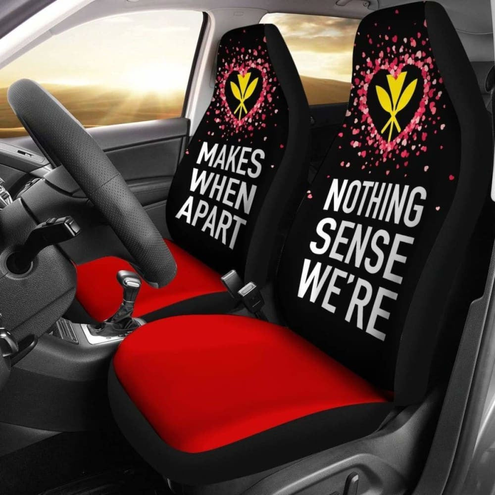 (Hawaiian) Kanaka Maoli Car Seat Covers Couple Valentine Nothing Make Sense
