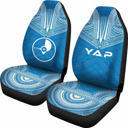 Yap Flag Polynesian Chief Car Seat Cover