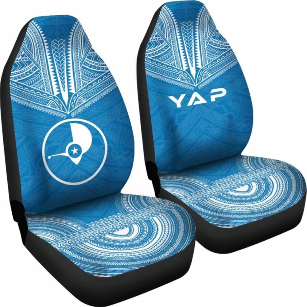 Yap Flag Polynesian Chief Car Seat Cover