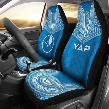 Yap Flag Polynesian Chief Car Seat Cover