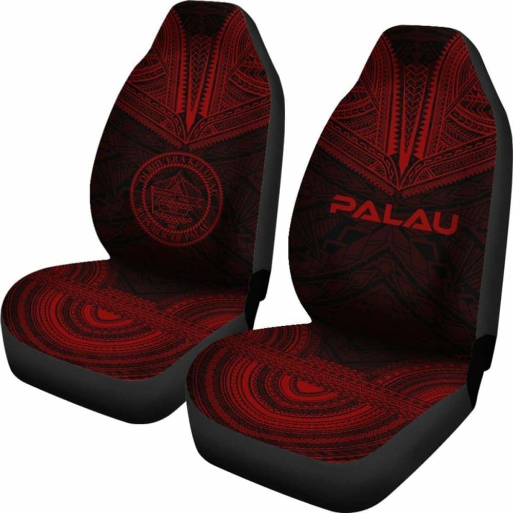 Palau Polynesian Chief Car Seat Cover Red Version