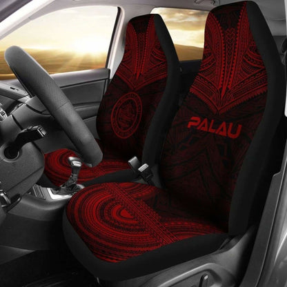 Palau Polynesian Chief Car Seat Cover Red Version