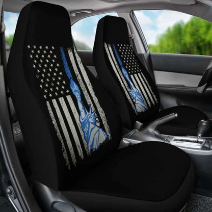 Police Liberty Flag Car Seat covere