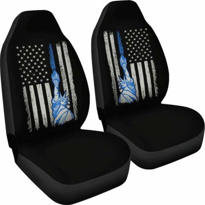 Police Liberty Flag Car Seat covere