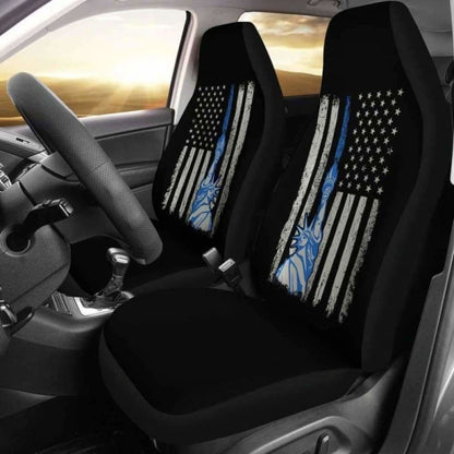 Police Liberty Flag Car Seat covere