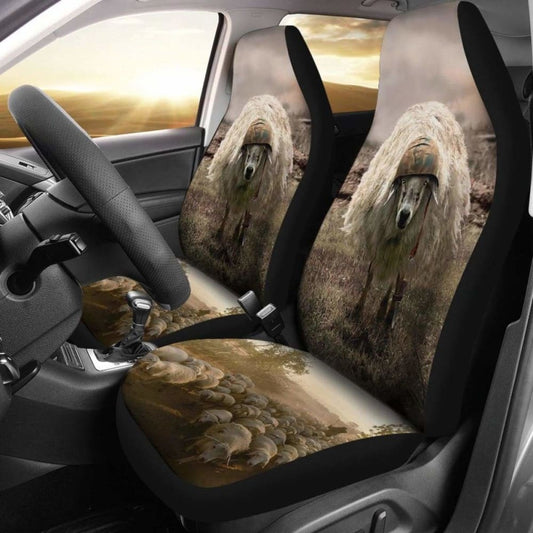 Army Sheep Lamb Car Seat Covers
