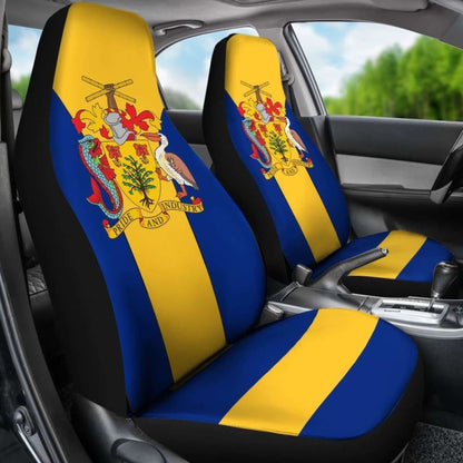 Barbados Coat Of Arms Car Seat Cover