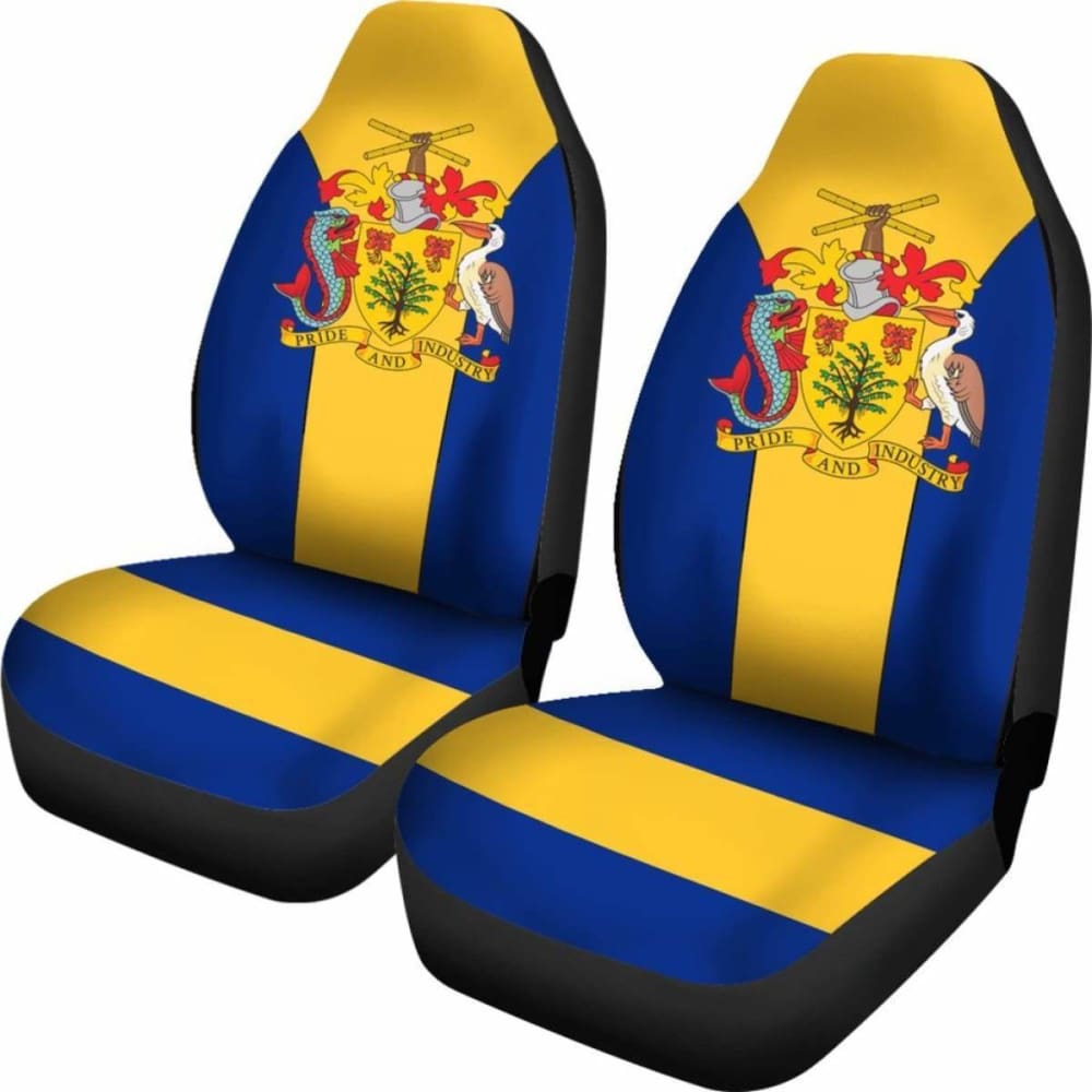 Barbados Coat Of Arms Car Seat Cover