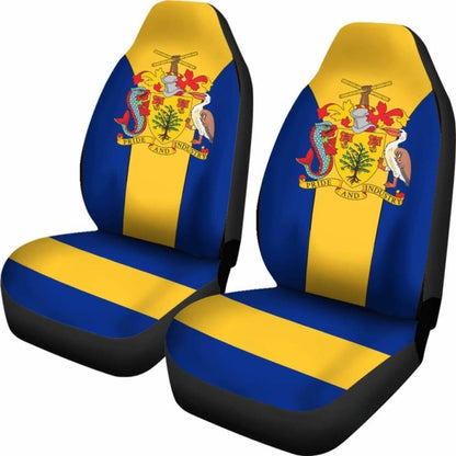 Barbados Coat Of Arms Car Seat Cover