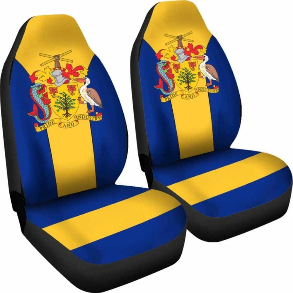 Barbados Coat Of Arms Car Seat Cover