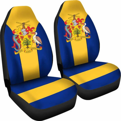 Barbados Coat Of Arms Car Seat Cover
