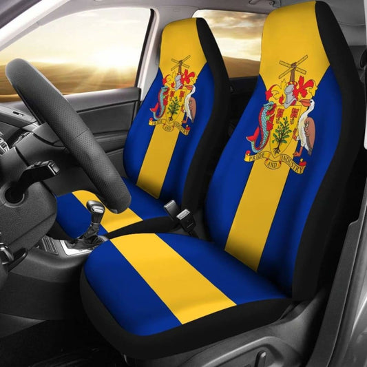 Barbados Coat Of Arms Car Seat Cover