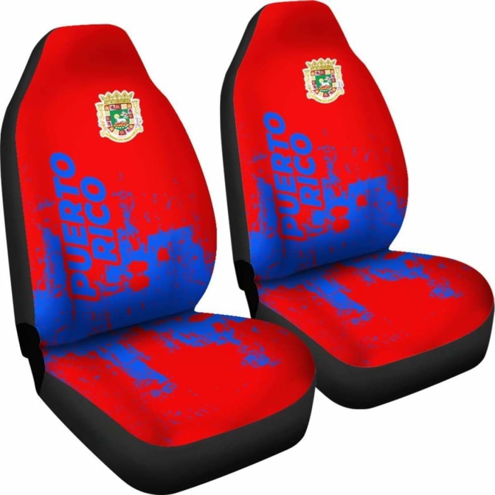 Puerto Rico Car Seat Covers Smudge Style