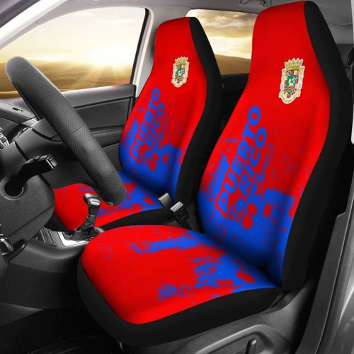Puerto Rico Car Seat Covers Smudge Style