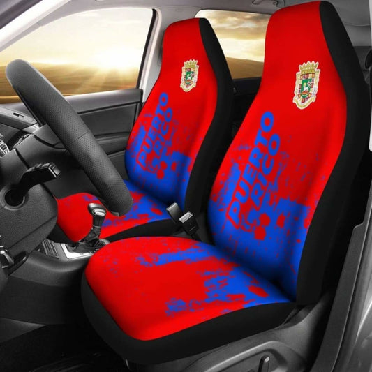 Puerto Rico Car Seat Covers Smudge Style