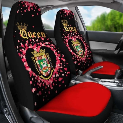 Puerto Rico Car Seat Cover Couple King/Queen (Set Of Two)