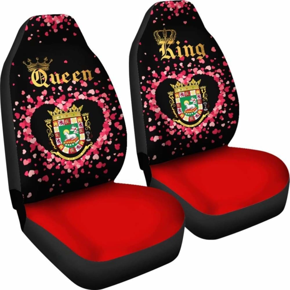Puerto Rico Car Seat Cover Couple King/Queen (Set Of Two)