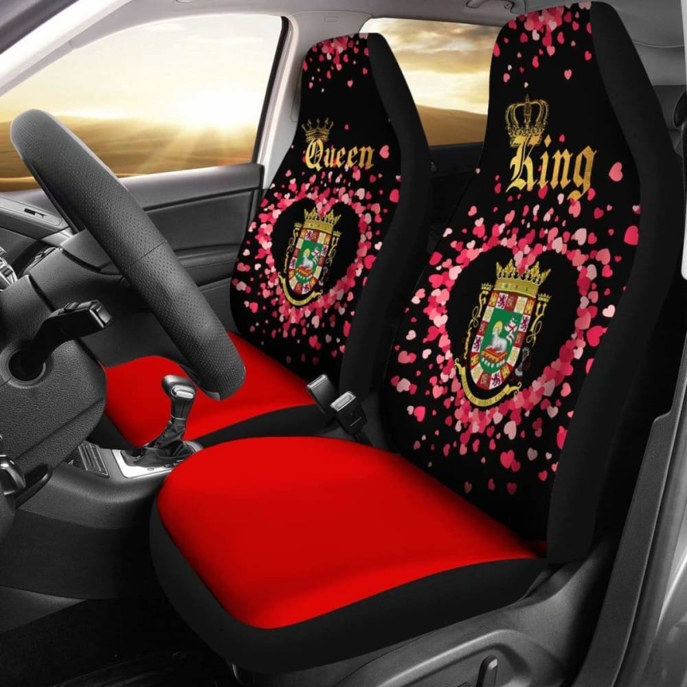 Puerto Rico Car Seat Cover Couple King/Queen (Set Of Two)