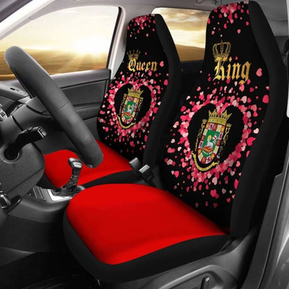 Puerto Rico Car Seat Cover Couple King/Queen (Set Of Two)