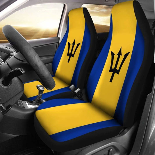 Barbados Flag Car Seat Covers