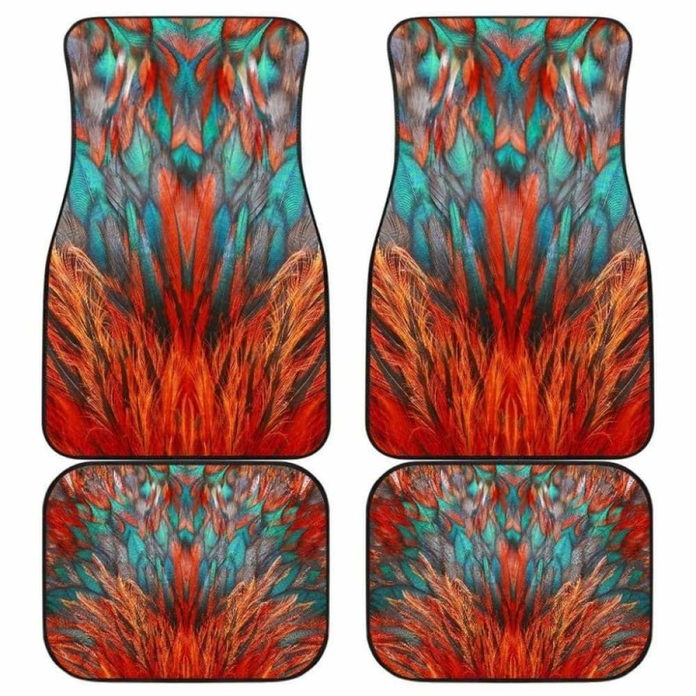 Flame Feathers Car Floor Mats