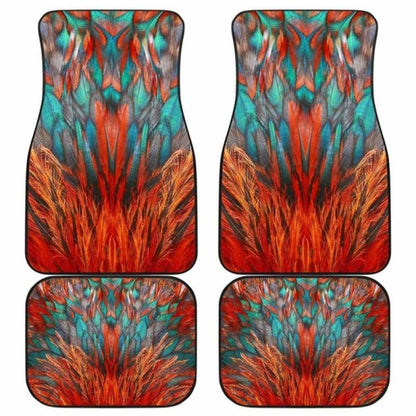 Flame Feathers Car Floor Mats
