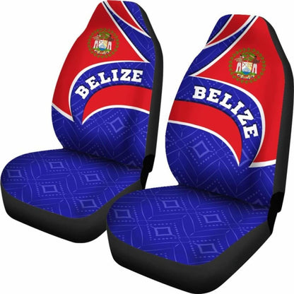 Belize Car Seat Covers - Belize Coat Of Arms -