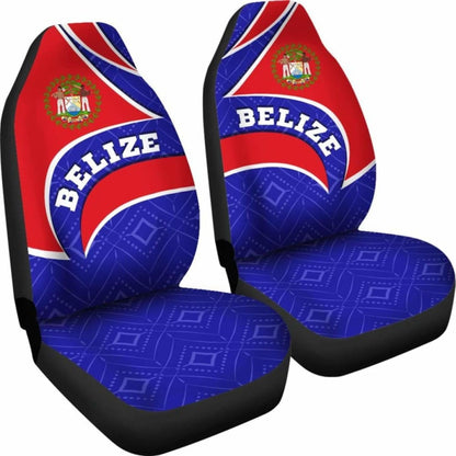 Belize Car Seat Covers - Belize Coat Of Arms -
